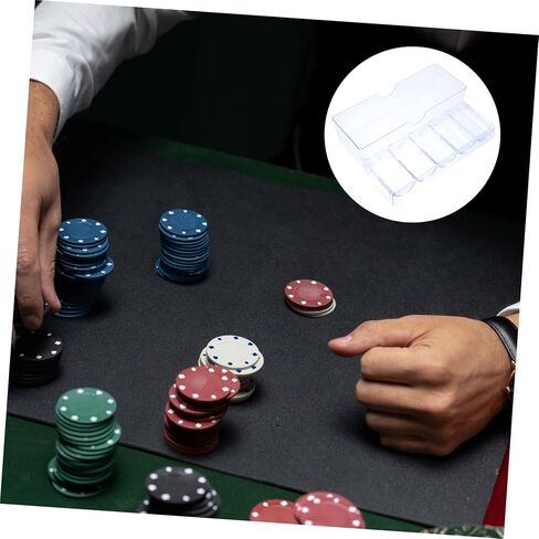 ibasenice 1pc Mahjong Chips Storage Box Lightweight Container Classified Compartments Organizer for Easy Access for Game and Home Use Holds Chips in Saudi Arabia