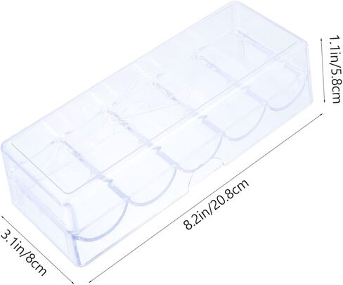 ibasenice 1pc Mahjong Chips Storage Box Lightweight Container Classified Compartments Organizer for Easy Access for Game and Home Use Holds Chips in Saudi Arabia