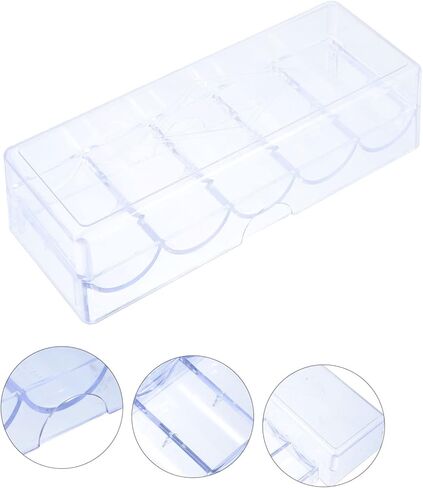 ibasenice 1pc Mahjong Chips Storage Box Lightweight Container Classified Compartments Organizer for Easy Access for Game and Home Use Holds Chips in Saudi Arabia