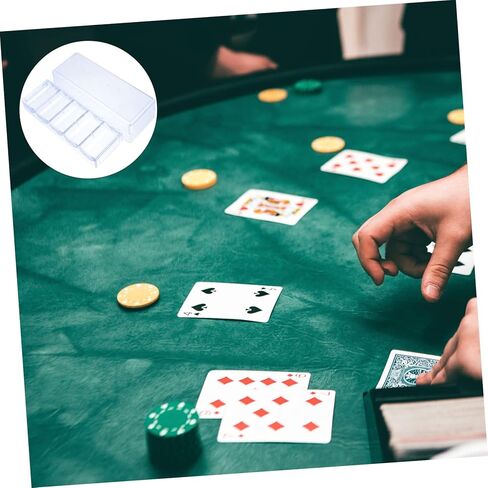 ibasenice 1pc Mahjong Chips Storage Box Lightweight Container Classified Compartments Organizer for Easy Access for Game and Home Use Holds Chips in Saudi Arabia