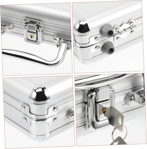 Large Capacity Poker Chip Case with Handle Portable Poker Chips and Cards Storage Box Lightweight Design with Buckle Lock for Easy Carrying and Protection in Kuwait