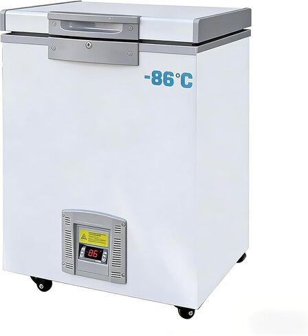 HNZXIB Ultra Low-temperature Freezer 28L, -123℉ Deep Freezer, Lab Refrigerator with Full Copper Tube System, 24/7 Continuous Cooling, ULT Freezer for Food & Sample Freezing, Cryogenic Storage in Saudi Arabia