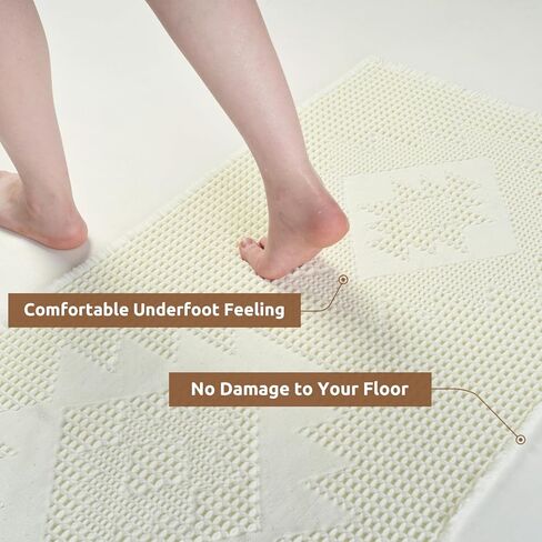 حصيرة حمام وافل كوكور ، حصيرة حمام امتصاص فائقة لأرضية الحمام ، آلة قابلة للغسل سجادة حمام غير قابلة للغسل مع شرابات ، حصيرة حمام ناعمة لغرفة الغسيل ، غرفة نوم ، بني 17 "× 24" in Kuwait