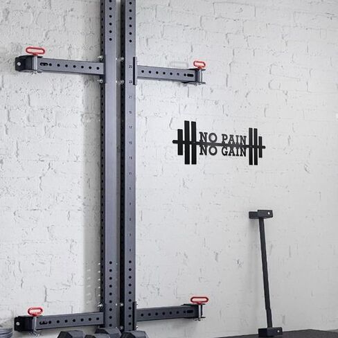 No Pain No Gain gym Motivational Wall Art 16.1 x 5.9 inches, Workout Room Wall Decor, Empowering Metal Decor Sign for Home gym, Black gym Posters in Kuwait