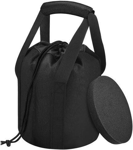 حقيبة تخزين لوضع الجلة مع حزام كتف قابل للتعديل، قماش أكسفورد من النايلون عالي التحمل لكرات رمي ​​الجلة بوزن 6 رطل إلى 16 رطل، حقيبة حمل محمولة لرياضيي المضمار والميدان in Kuwait