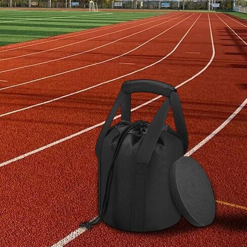 حقيبة تخزين لوضع الجلة مع حزام كتف قابل للتعديل، قماش أكسفورد من النايلون عالي التحمل لكرات رمي ​​الجلة بوزن 6 رطل إلى 16 رطل، حقيبة حمل محمولة لرياضيي المضمار والميدان in Kuwait