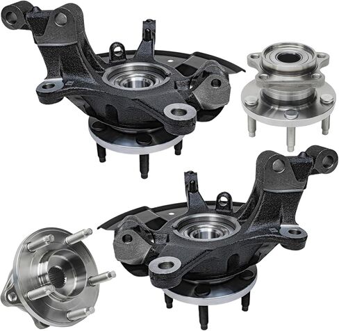 Detroit Axle - Rear Right Steering Knuckle for 2002-2005 Ford Explorer Mercury Mountaineer 2003 2004 Steering Knuckle & Wheel Bearing Hub Replacement in Saudi Arabia