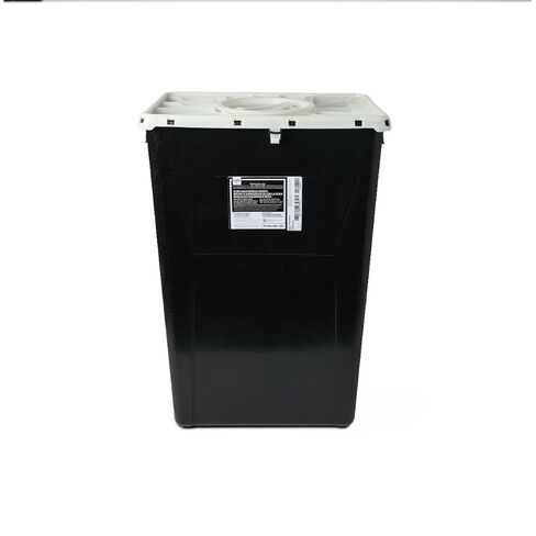 حاوية نفايات خطرة من RCRA مع غطاء للمنفذ، أسود، 18 جالون، 1، لكل واحدة، MDS708318H in Saudi Arabia