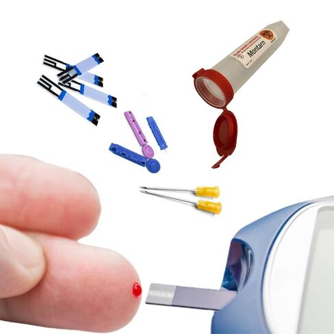 حاوية الأدوات الحادة للسفر، 6 عبوات حمراء صغيرة للتخلص من الإبر مع غطاء قفل، محمولة للاستخدام مرة واحدة للتخلص من الأدوات الحادة للمحاقن وإبر أقلام الوخز، للمنزل والسفر in Kuwait