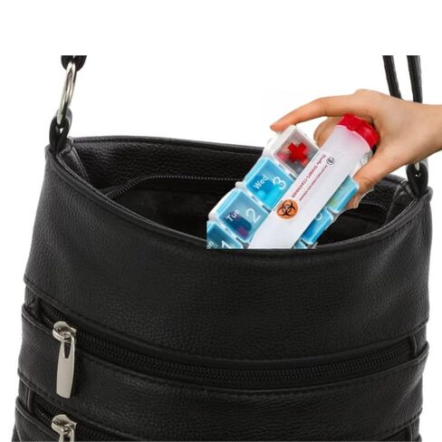 حاوية الأدوات الحادة للسفر، 6 عبوات حمراء صغيرة للتخلص من الإبر مع غطاء قفل، محمولة للاستخدام مرة واحدة للتخلص من الأدوات الحادة للمحاقن وإبر أقلام الوخز، للمنزل والسفر in Kuwait