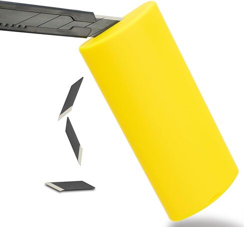 أوماكي قطعتان من حاوية التخلص من الأدوات الحادة لشفرات سكين متعددة الاستخدامات مقاس 9 مم وحقيبة التخلص من شفرات الحلاقة، مثالية للمنزل والمستودعات in Kuwait