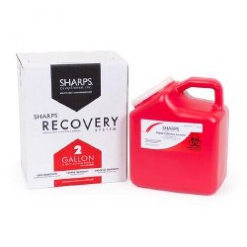 The Sharps Disposal by Mail System Mailback Sharps Container, 1-Piece 2 Gallon Red Snap On Lid, 12000-012 - Each in Saudi Arabia
