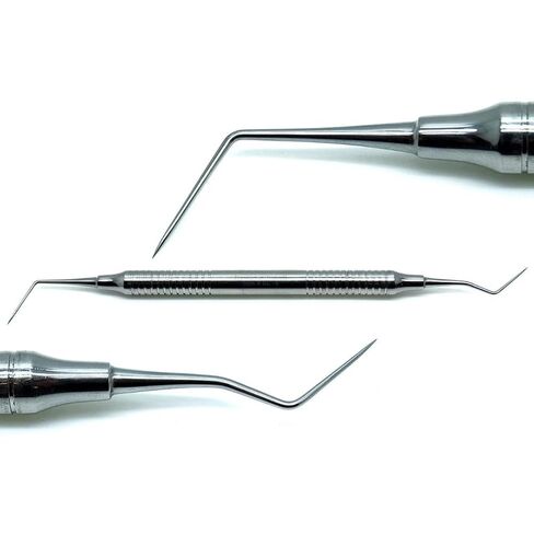 Professional Dental Diagnostic Probe Explorer DG16, Double Ended, Stainless Steel, Hollow Handle, 2 Piece Set, CE Certified Dental Examination Tools in Kuwait