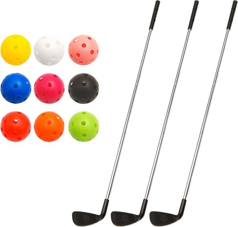 3 Set Golf Putter Detachable Backyard Golf Game with 9 Balls Suitable for Adult Yard Practice Outdoor Indoor Golf Gifts in Kuwait