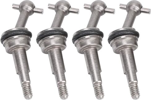 RC Car Metal Joint Shaft Upgrade Parts High Strength Durable Transmission Components for Wltoys K969 K979 K989 K999 P929 P939 1 28 Scale Silver Color 25mm Length 4 Pieces Set in Saudi Arabia