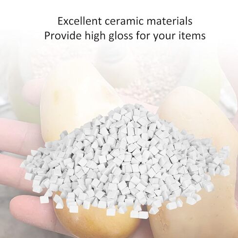 تلميع المواد الكاشطة، حبيبات سيراميك بهلوان الصخور، وسائط سيراميك مثلثة لسقوط الصخور 4 مم 500 جم in Kuwait