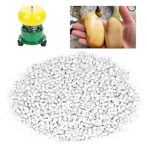 تلميع المواد الكاشطة، حبيبات سيراميك بهلوان الصخور، وسائط سيراميك مثلثة لسقوط الصخور 4 مم 500 جم in Kuwait