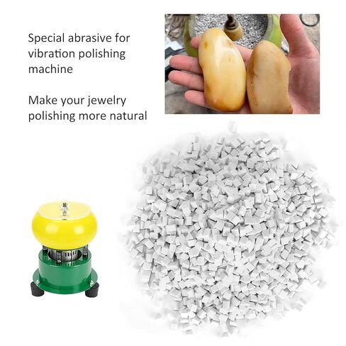 تلميع المواد الكاشطة، حبيبات سيراميك بهلوان الصخور، وسائط سيراميك مثلثة لسقوط الصخور 4 مم 500 جم in Kuwait