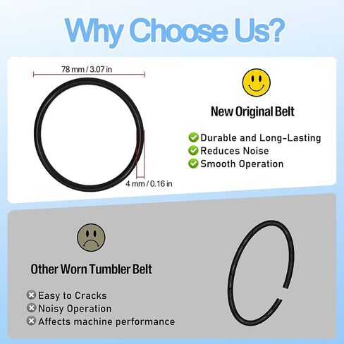5 Packs Rock Tumbler Belts, Replacement Belt Set Compatible with Rock Tumbler A-R1,A-R2,A-R12 for Polishing, Grinding, 78 * 4mm in Saudi Arabia
