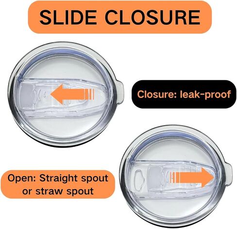 قطعتان من أغطية الأكواب سعة 20 أونصة و30 أونصة لكوب القهوة، قابلة لإعادة الاستخدام، تصميم مانع للتسرب، أغطية بديلة من السيليكون المنزلقة مقاومة للرذاذ in Kuwait