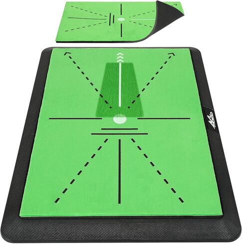MoKo Golf Hitting Mat, Golf Practice Mat for Swing Path Feedback, Extra Replaceable Training Mats with Non-Slip Heavy Duty Rubber Base, Golfer Gifts for Men Women Outdoor Indoor in Kuwait