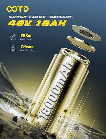 T10 Electric Scooter for Adults, 48V 18AH Battery Up to 46 Miles Long Range & Powerful Motor, 34 MPH Max Speed, 11 Inch All-Terrain Tires Folding Commuter E Scooter with Dual Suspension & LCD Display in Kuwait