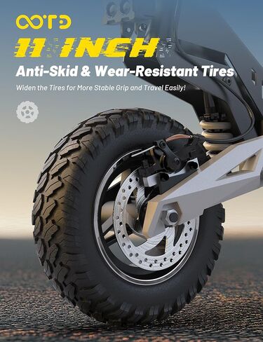 T10 Electric Scooter for Adults, 48V 18AH Battery Up to 46 Miles Long Range & Powerful Motor, 34 MPH Max Speed, 11 Inch All-Terrain Tires Folding Commuter E Scooter with Dual Suspension & LCD Display in Kuwait