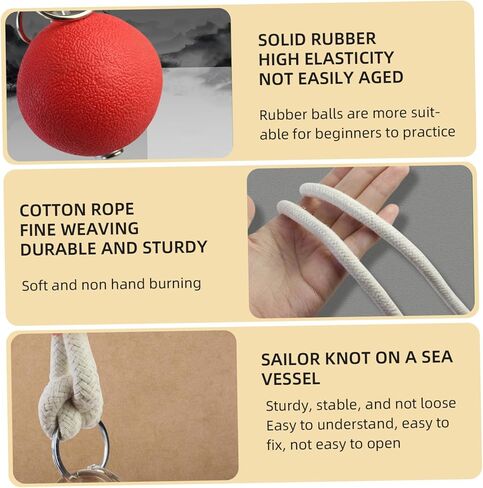 كرة تمرين بمطرقة نيزك حبل مطاطية مطرقة نيزك صينية كونغفو معدات ناعمة تقليدية، كرة تمرين مطاطية لرمي الوزن بحبل ناعم in Kuwait