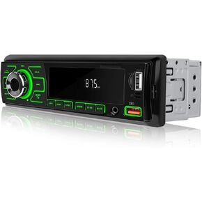 Stereo Stereo Sixwin Sixwin DIN مع حامل الهاتف المحمول Bluetooth 5.0 Hands Free Calling FM Radio Car Mp3 Player USB Aux Port Remote Control 7 Color Light Car Audio Audio Stereo Stereo Stereo in Kuwait