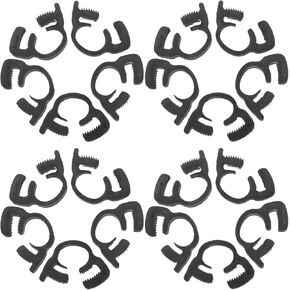 Zerodeko 20 قطعة من مشابك خرطوم البلاستيك ذات القفل المزدوج المشبك 9.1-10.2 مم للسيارات والحديقة وتركيبات أنابيب السباكة وقفل آمن in Kuwait