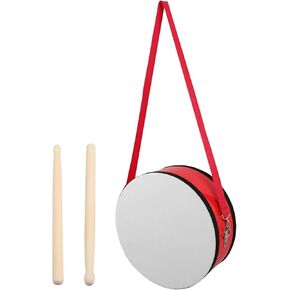VICASKY 1 Set Marching Snare Drum Red Hand Drum with Strap Drumsticks for Preschool Music Education and Outdoor Performances Encourages Teamwork Collaboration in Kuwait