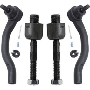 Detroit Axle - 4 Front Tie Rods for 2008-2012 Honda Accord 2009 2010 2011 Inner & Outer Tie Rod Ends Replacement in Kuwait