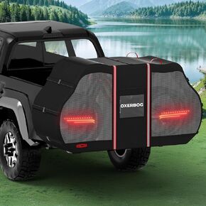 Bike Cover for Transport On Rack, Bicycle Road Bike Covers for Electric Bikes Outdoor Storage Waterproof for Transport 2 Bikes on Car Rear, with License Plate Window, Visible tail lights in Kuwait