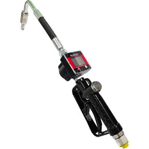 فوهة صمام التحكم الرقمي في الزيت 1/2 بوصة مدخل NPT 10 GPM / 1500 PSI مسدس توزيع الزيت الهوائي عالي التحمل مع مقياس التدفق لزيت المحرك والسوائل الهيدروليكية ومواد التشحيم in Kuwait