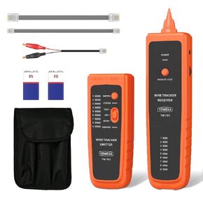Network Cable Tester, YOWEXA Digital Signal Wire Tracer, RJ45 RJ11, for CAT5/6/POE/STP, Supports Continuity Test & Wire Mapping, for Ethernet, Telephone Line, Electrical Cable Sorting & Maintenance in Kuwait