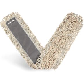 Professional Cut-End Dust Mop Head, Cotton, 60" x 5", White in Kuwait