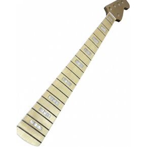 5 String Bass Guitar Neck Maple Gloss 20 Frets 34 Inch Scale 72mm Heel Width Replacement in Saudi Arabia