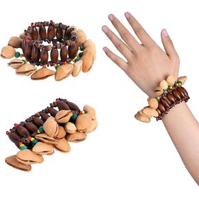 أساور وخلاخيل صوت البذور، وأدوات شفاء الصوت، شاكر كيناري، الآلات الأفريقية، مثالية لمرافقة الطبول الأفريقية، ملحقات أدوات الإيقاع الطبيعية in Kuwait