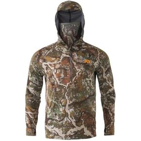 First Lite Approach Hoody - 37.5 Grid Knit Midlayer with Integrated Mesh Facemask for Cold Weather Hunting in Kuwait