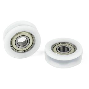 5pcs New U Groove Ball Bearing Nylon Plastic Embedded 608 Guide Pulley 8 * 30 * 10mm in Saudi Arabia