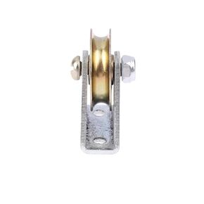 1Set Iron Bracket Pulley 6mm Wire Rope Pulley Fixed Roller Over-line Hanging Wheel Guide Wheel U Wheel(01) in Saudi Arabia