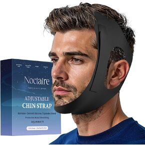 Chin Strap for Sleeping – Adjustable Side Straps to Encourage Closed Mouth Breathing During Sleep for Restful Nights – Soft, Breathable, and Moisture-Wicking Non-Slip Fit for Men & Women in Kuwait