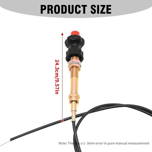 VCGTX06 6ft قفل كابل قفل قابل للتعديل ، كابل التحكم في Vernier الثقيل ، كابل الخانق في Vernier مناسب لتطبيقات PTO التجارية الصناعية المنزلية in Kuwait