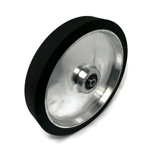 عجلة تلامس لمطحنة الحزام، 12 بوصة، سطح مطاطي أملس، تجويف 1/2 بوصة in Kuwait