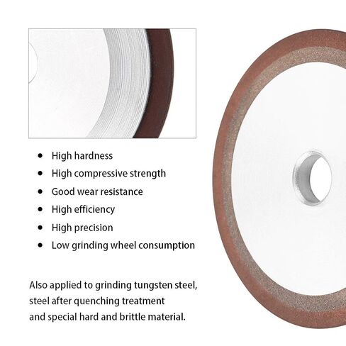 100mm Resin Grinding Wheel, Wear Resistant High Hardness Long Service Life, Carbide Grinder Disc, Professional Industrial Grade for Metal Cutting Woodworking Automotive Repair DIY in Saudi Arabia
