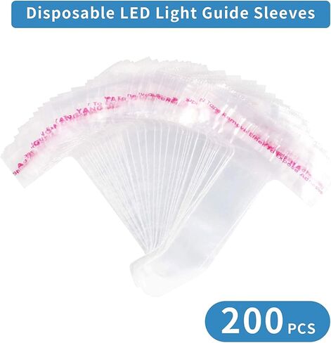 200pcs/Box Disposable Light Curing Head Protective Cover Light Guide Light Stick Sleeve in Saudi Arabia