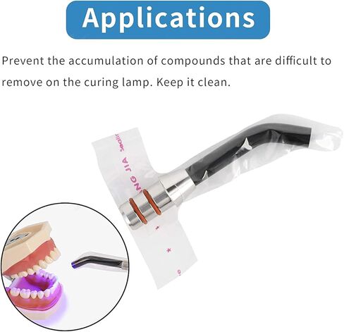 200pcs/Box Disposable Light Curing Head Protective Cover Light Guide Light Stick Sleeve in Saudi Arabia