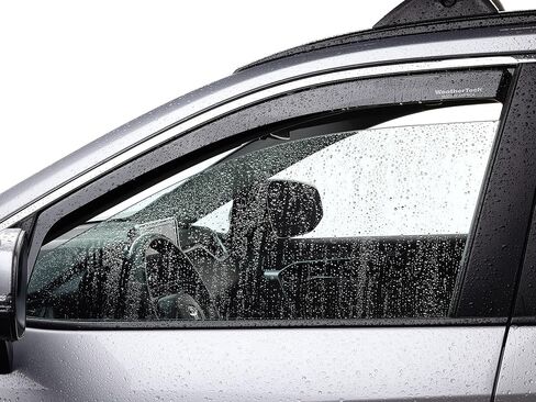 WeatherTech Custom Fit Side Window Deflectors for Chrysler Pacifica, Pacifica Hybrid, Voyager - (82840IM), Front & Rear Set - Dark Tint in Kuwait