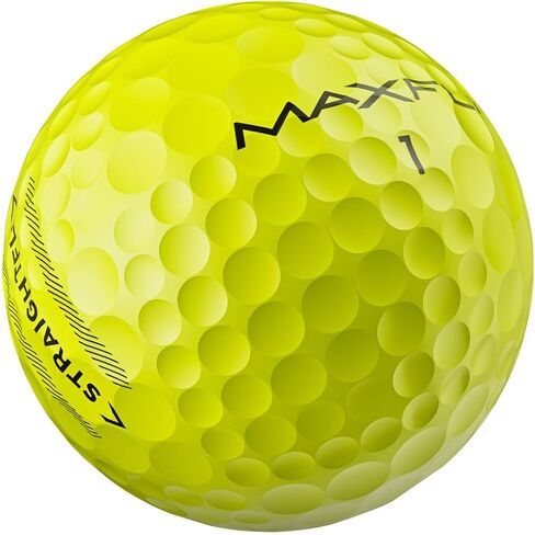 كرات الجولف Maxfli StraightFli – أصفر لامع، 36 قطعة | كرات جولف ذات مسافة دوران منخفضة من أجل لقطات أكثر استقامة | ملمس ناعم، غطاء أيونومر متين | للمبتدئين ولاعبي الغولف الترفيهية in Kuwait