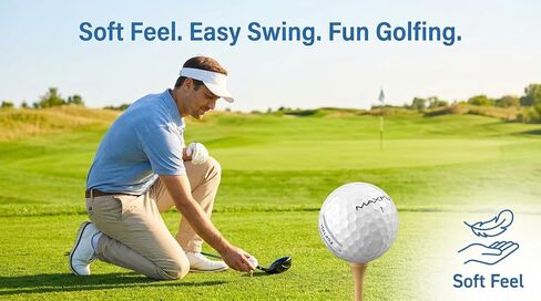 كرات الجولف Maxfli SoftFli - 36 قطعة باللون الأبيض اللامع | كرات جولف ذات ملمس ناعم ومنخفض الضغط للمسافة والتحكم | غطاء أيونومر متين | مثالية للمبتدئين ولاعبي الغولف الترفيهيين in Kuwait